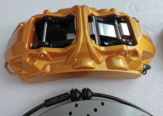 JKGT6 Gold Front Wheel Caliper 6 Pot Brake Kit For 22in Wheel