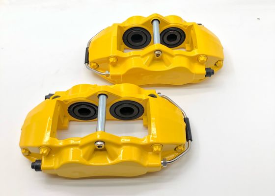 AP9200 18In Wheel Front Car Brake Kit Yellow 4 Pot Caliper 355*28mm