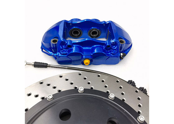 6061 Aluminum Alloy Blue Brake Caliper Disc 380*28mm 4 Piston