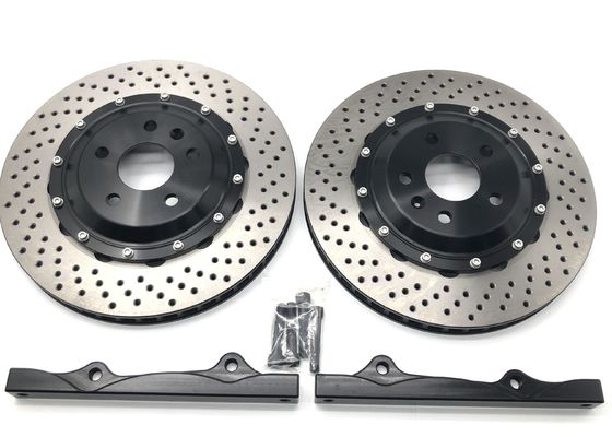 Jekit Car Drilled Brake Disc Front 330*28mm Brake Disc Bracket