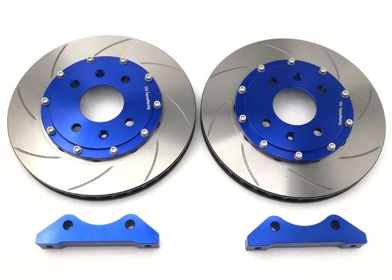 cast iron HT250 362mm Disc Big 8 Pot Brakes Caliper Blue Jekit