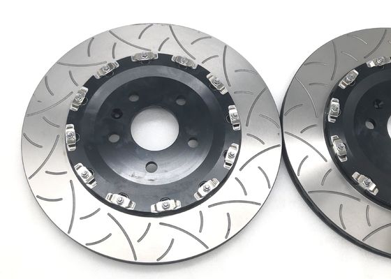 380mm Disc 8 Pot Brakes Black Aluminum Caliper Full Floating Bell