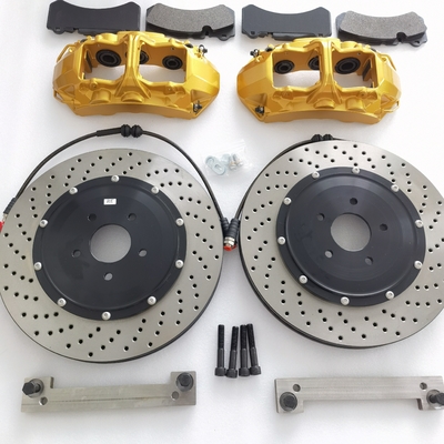 6 Pots Gold Brake Caliper 380*34mm Disc For Nissan GTR R35