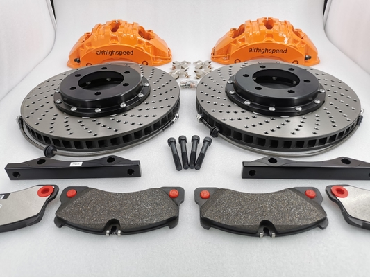 20 Rim Big Brake Kit Brembo 19Z 370*36mm Drilled Slots Disc Logo Custom