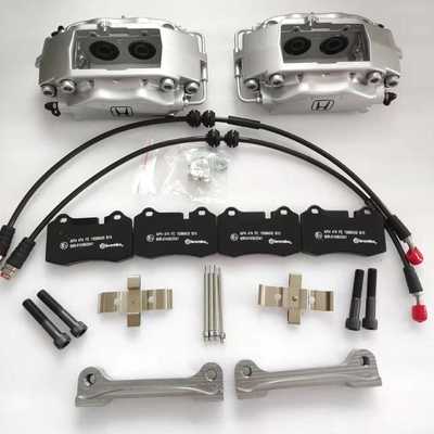 Silver F40 Caliper Brake Pads Bracket Brake Lines For Civic Fk1