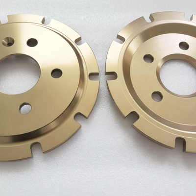 365*34mm Brake Disc Bell Champagne Floating Center Cap For Golf