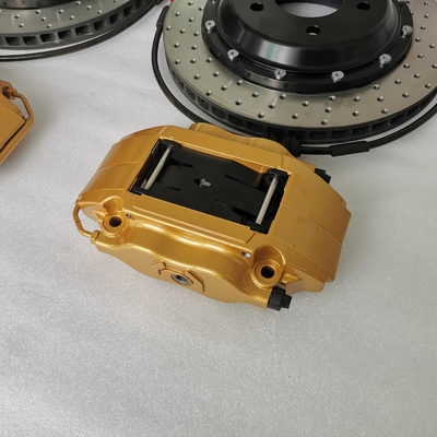 7600 Gold Car Brake Caliper Disc 330*24mm For 17 Inch Wheel