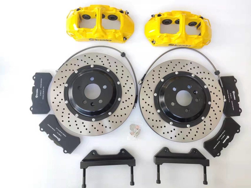 Tesla 3 LR 20 Inch Front 6 Pot Brake Kit Yellow GT6 Caliper 380x34
