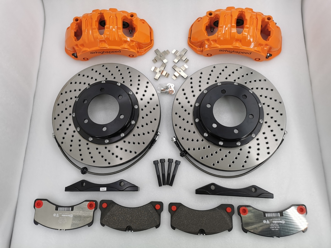 20 Rim Big Brake Kit Brembo 19Z 370*36mm Drilled Slots Disc Logo Custom