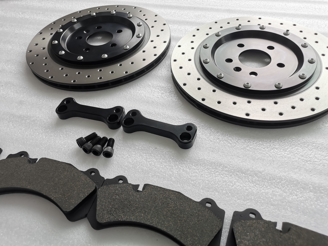 Car Brake Rear Enlarged Disc 324*10mm Bracket GT6 Backup Pads