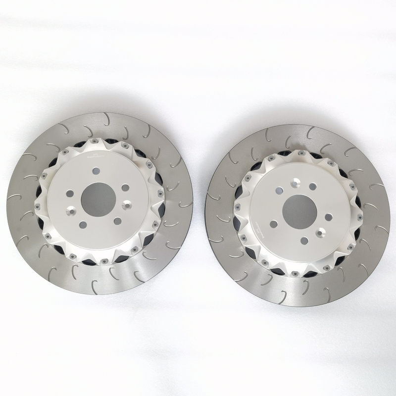 20 Inch Wheel Auto Brake Discs 370*36mm J Hook Center Bell For Megane RS4